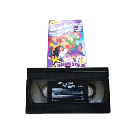 Disney Sing Along Songs VHS Hunchback of Notre Dame Topsy Turvy Video Tape - Picture 5 of 5